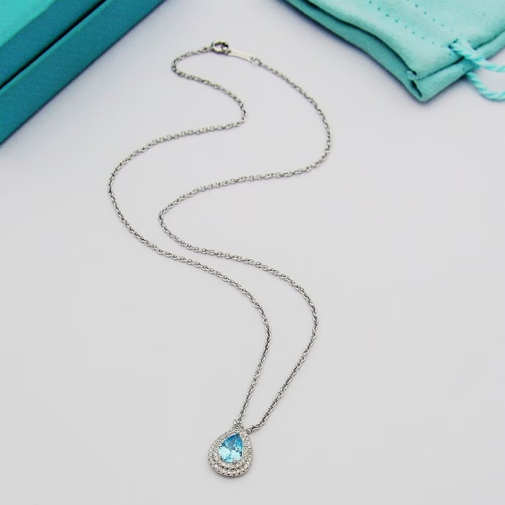 Tiffany & Co. Aquamarine and Diamond Pendant - PerfectKickZ