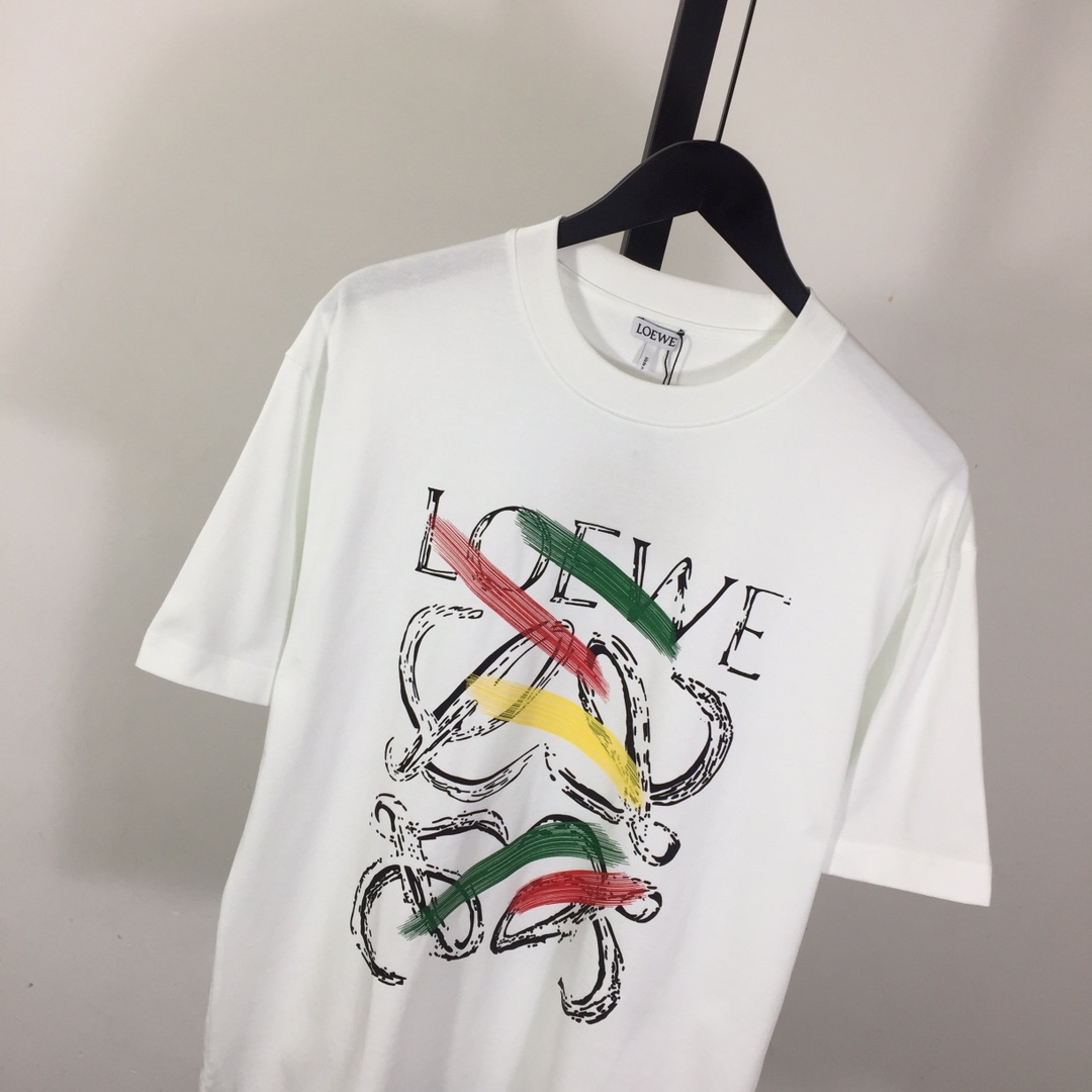 Loewe Loose Fit T-shirt In Cotton - 