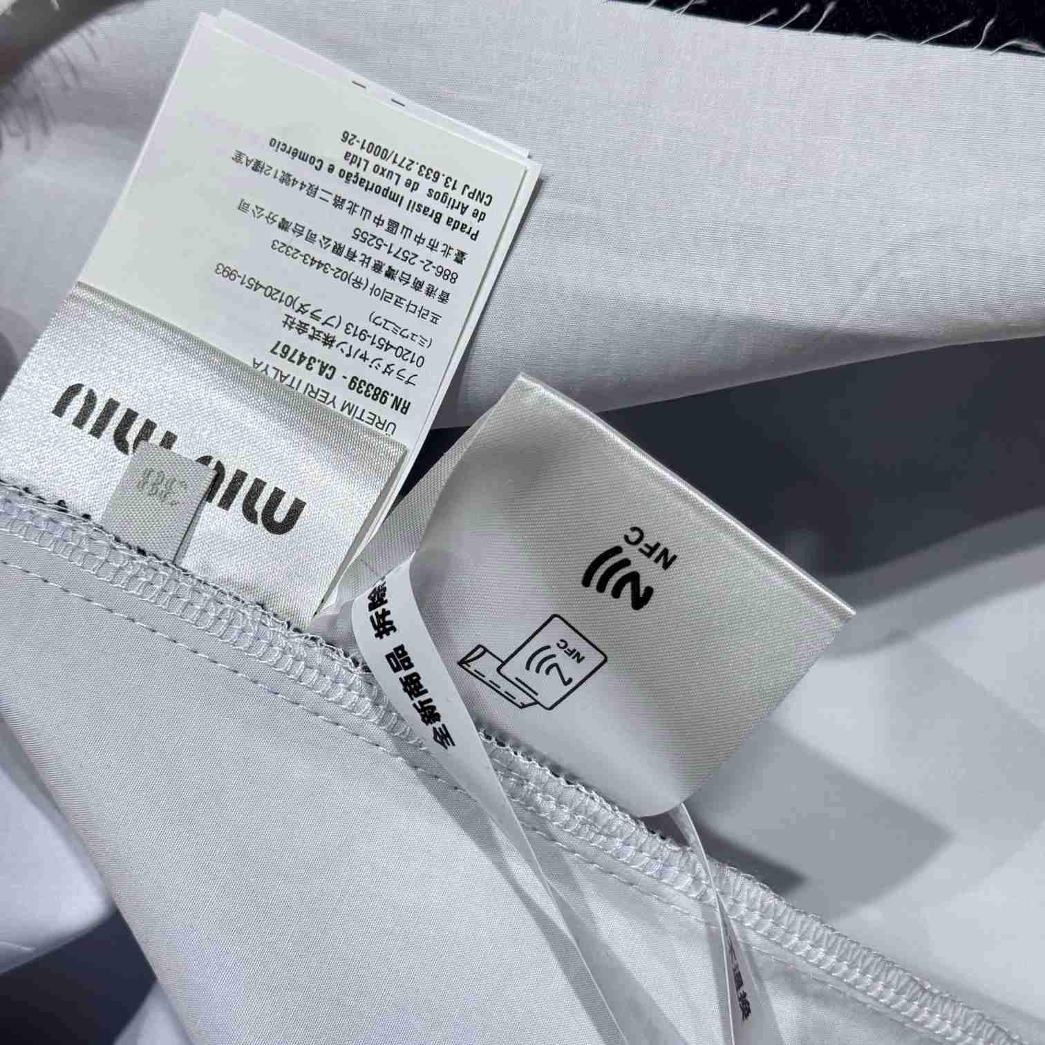 Miu Miu Knit And Poplin Shirt - PerfectKickZ