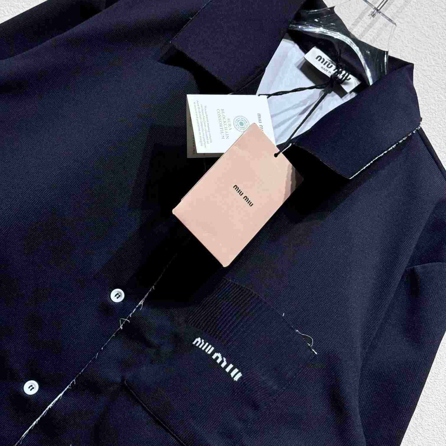 Miu Miu Knit And Poplin Shirt - PerfectKickZ