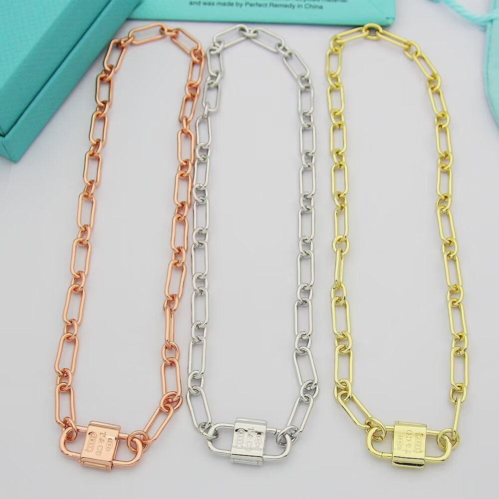 Tiffany 1837™ Double Lock Necklace - PerfectKickZ