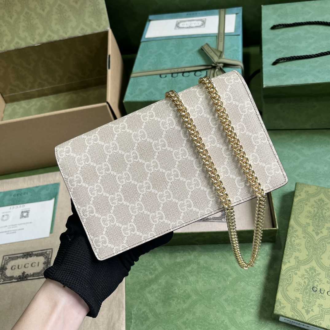 Gucci GGG Marmont Mini Chain Wallet - PerfectKickZ