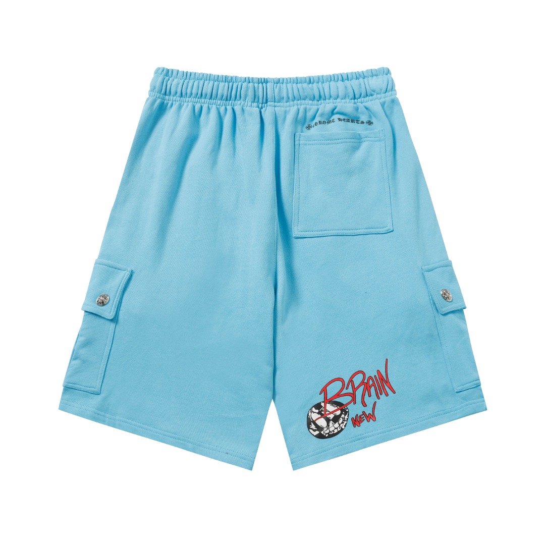 Chrome Hearts Brain New Cargo Sweatshorts - PerfectKickZ