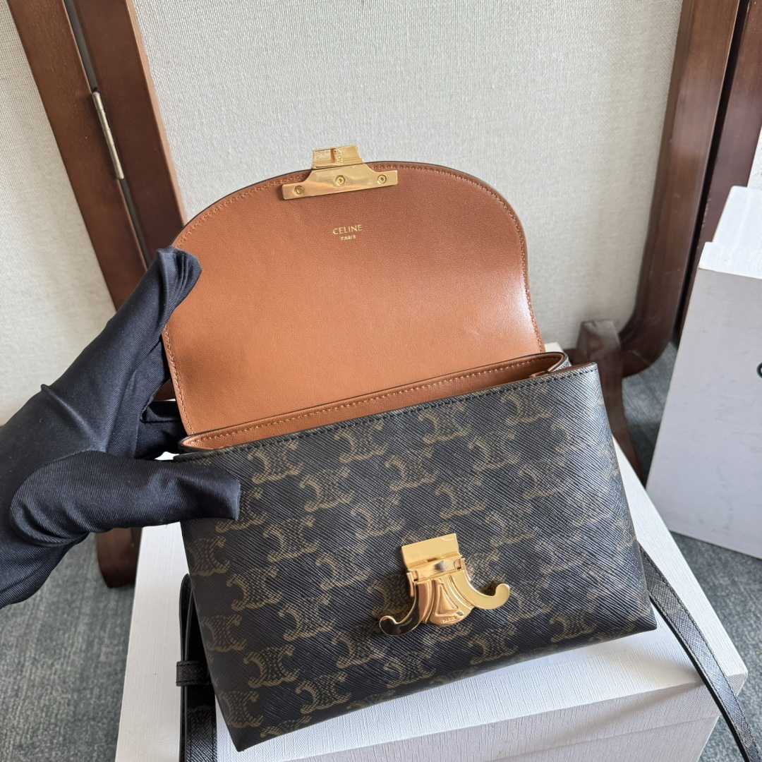 Celine Teen Nino Bag In Triomphe Canvas - PerfectKickZ
