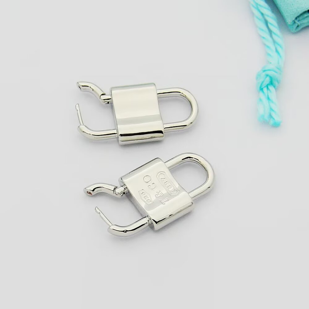 Tiffany & Co. Double Lock Drop Earrings - PerfectKickZ