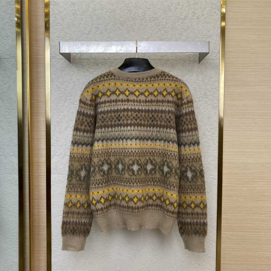 Louis Vuitton Mohair Blend Fair Isle Pullover - PerfectKickZ