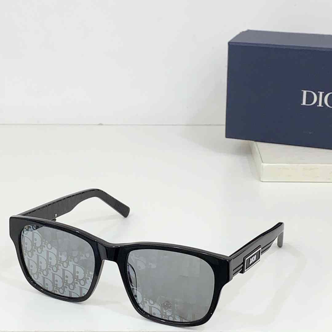 Dior DiorB23 S1I Black Rectangular Sunglasses  - PerfectKickZ