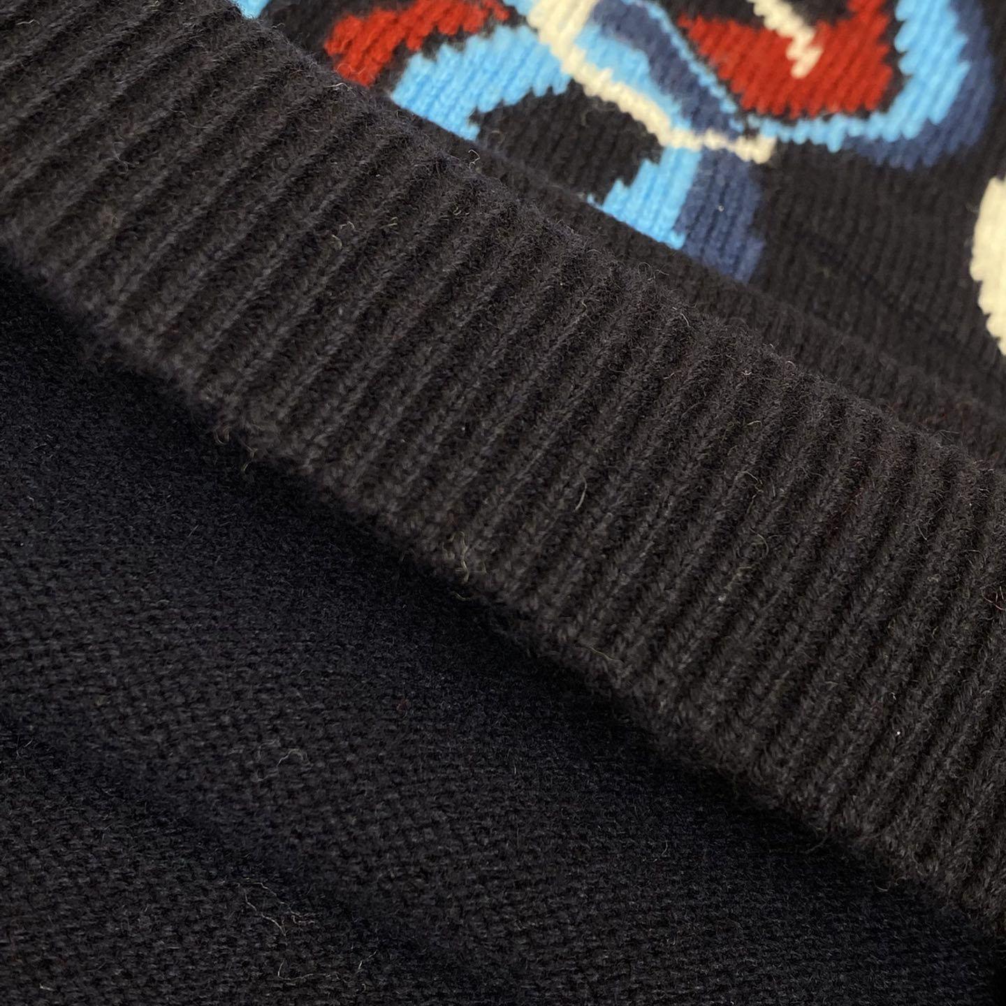 Gucci Wool Cashmere Sweater With Intarsia - PerfectKickZ