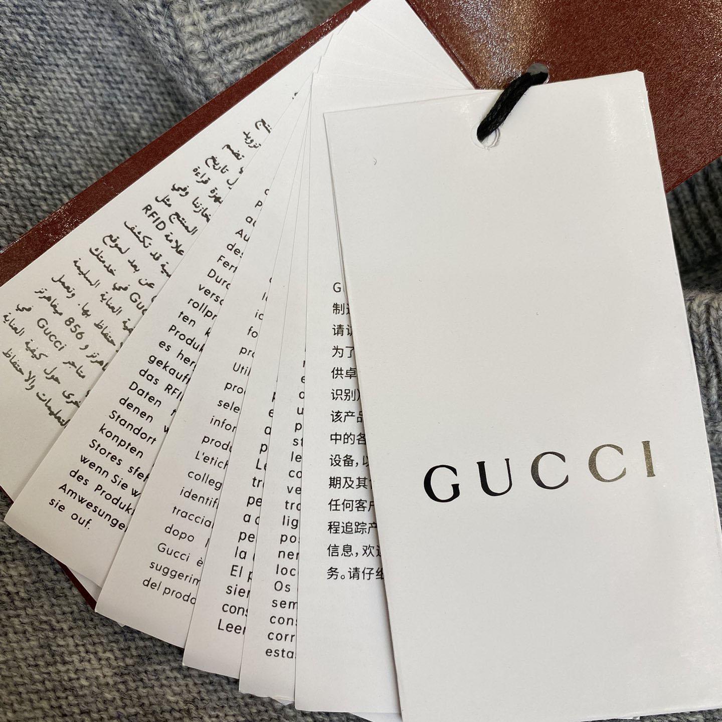 Gucci Wool Cashmere Sweater With Intarsia - PerfectKickZ
