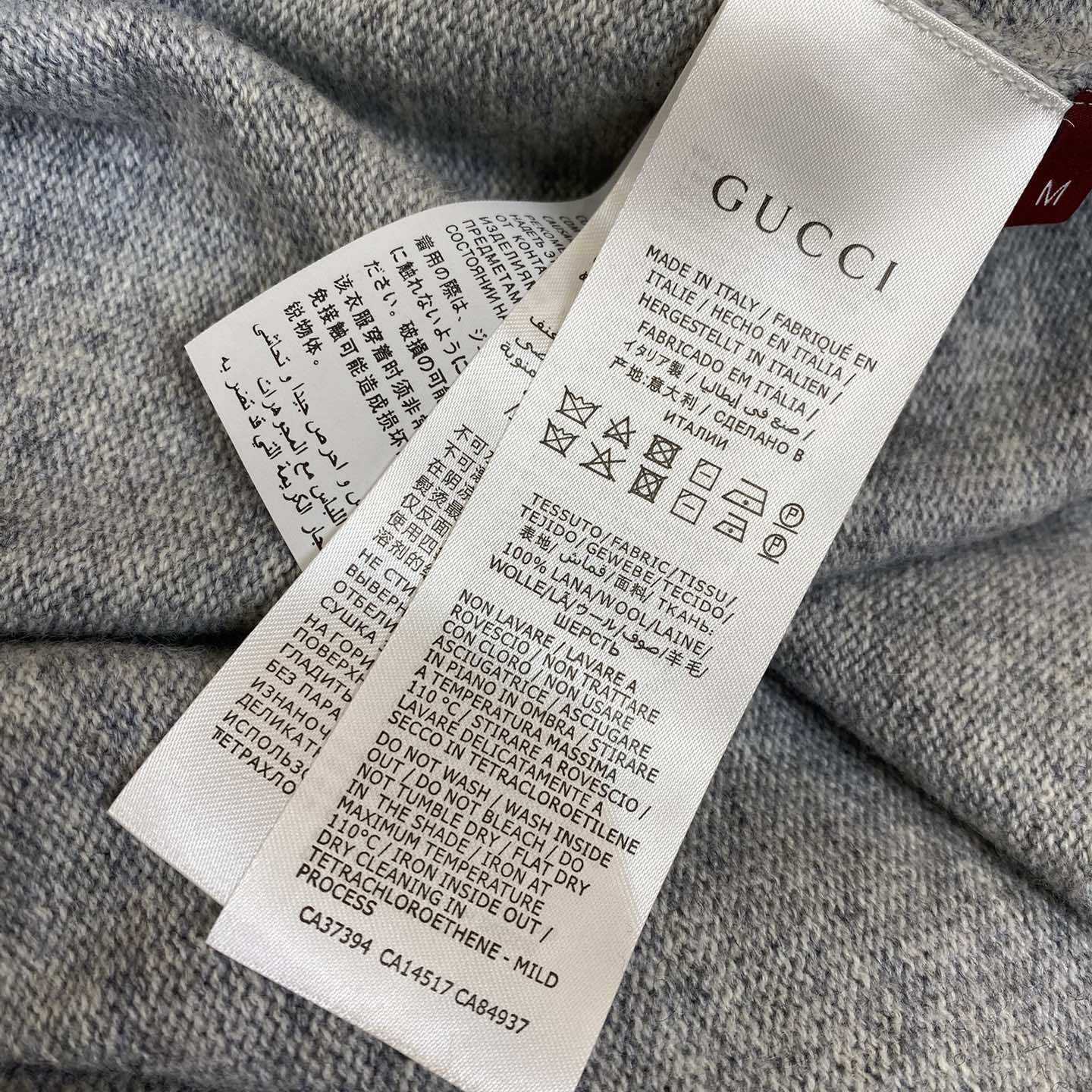 Gucci Wool Cashmere Sweater With Intarsia - PerfectKickZ