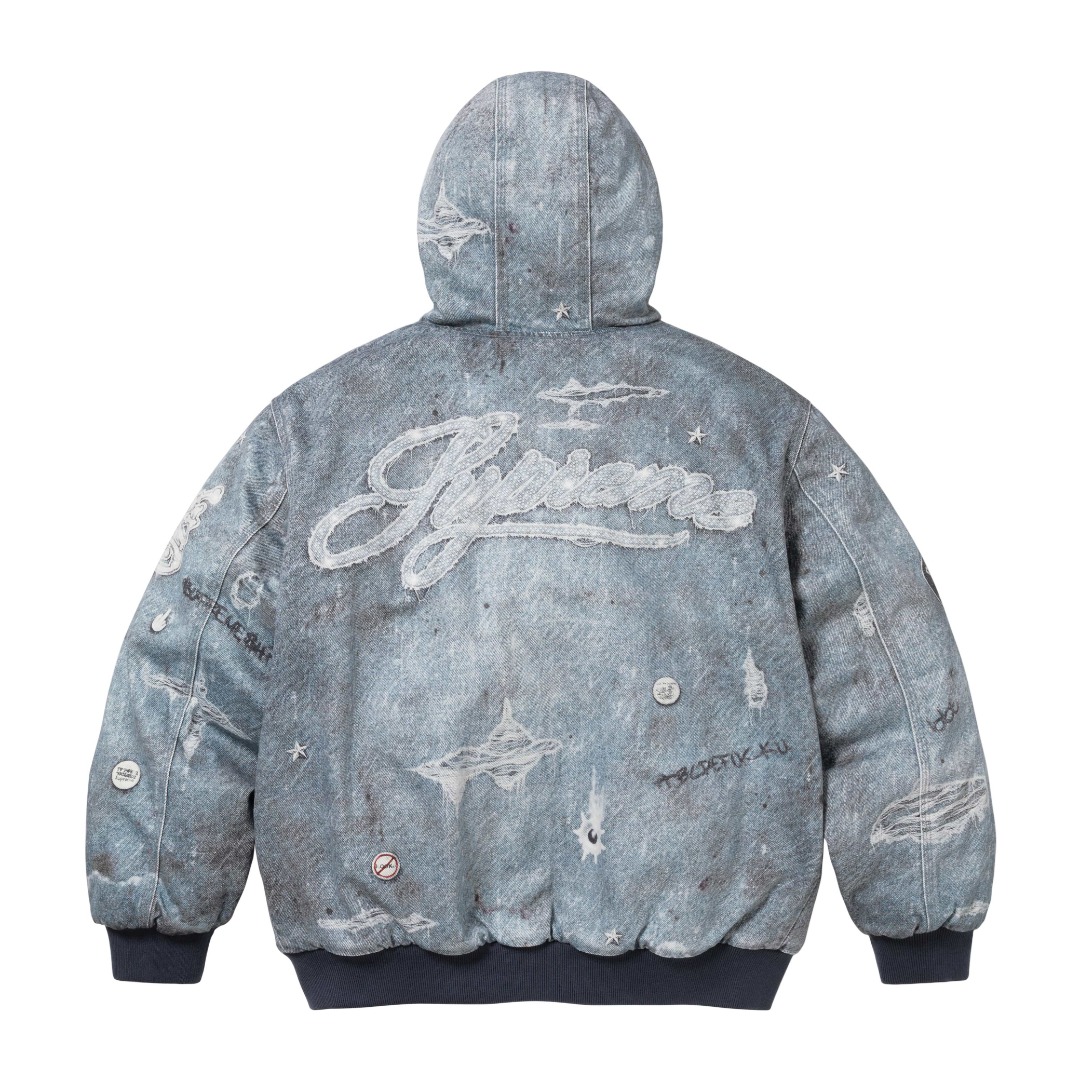 Supreme HJR Trompe L'oeil Hooded Work Jacket - PerfectKickZ