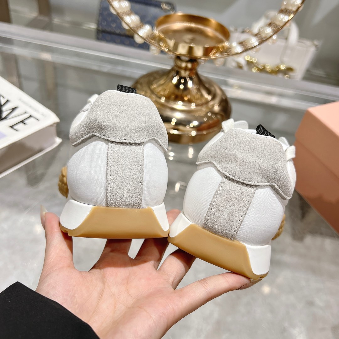 Miu Miu Tyre Technical Fabric And Suede Sneakers - PerfectKickZ