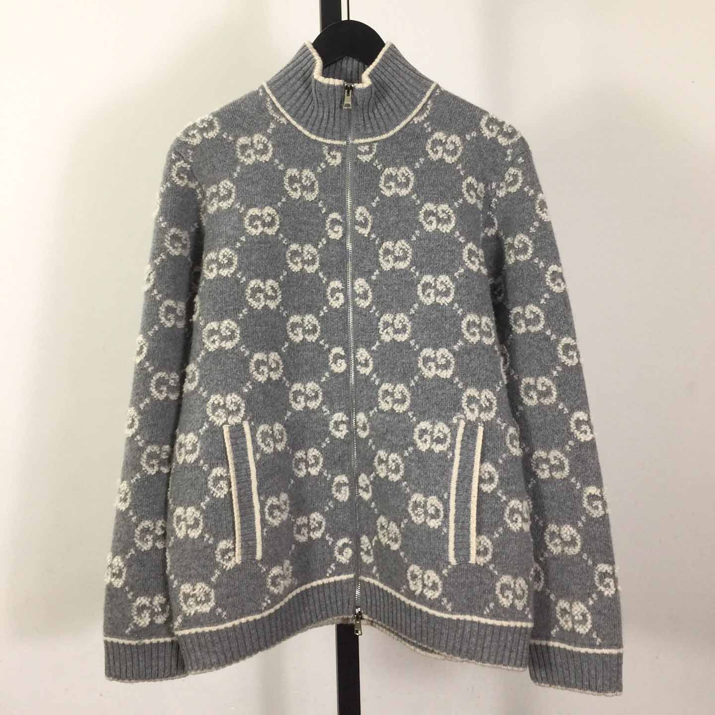 Gucci GG Wool Bouclé Jacquard Cardigan  - PerfectKickZ