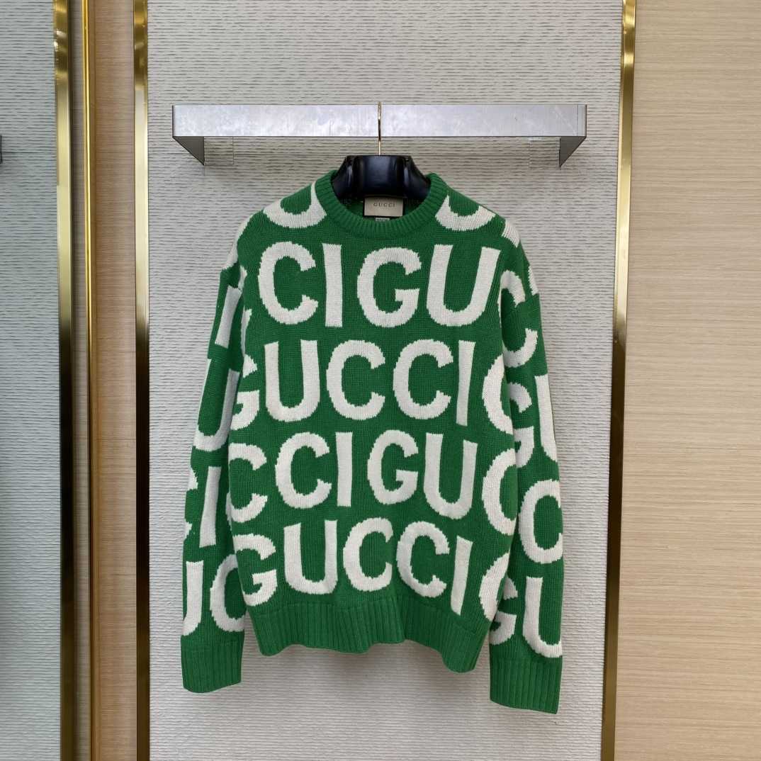 Gucci Logo-intarsia Wool Jumper - PerfectKickZ