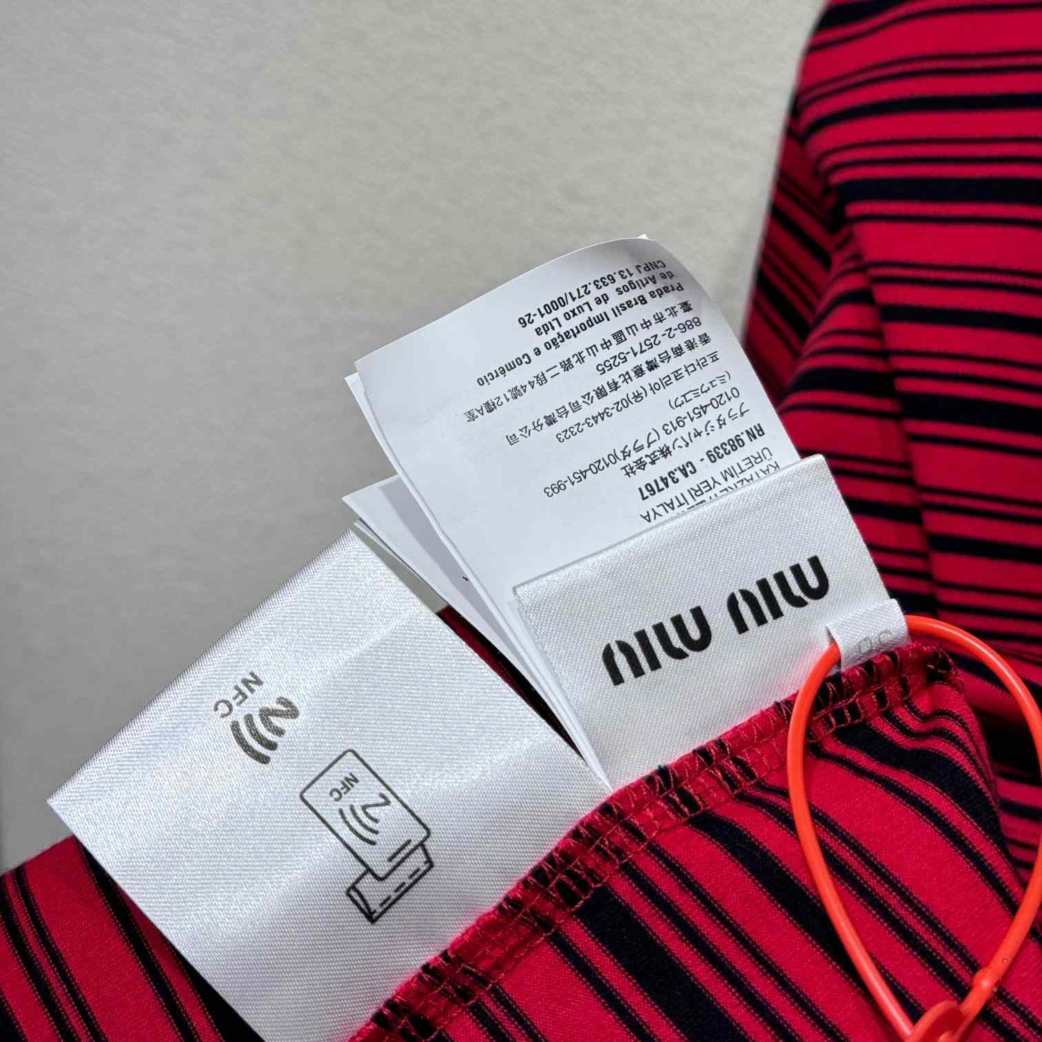 Miu Miu Long-sleeved Cotton Jersey T-shirt - PerfectKickZ