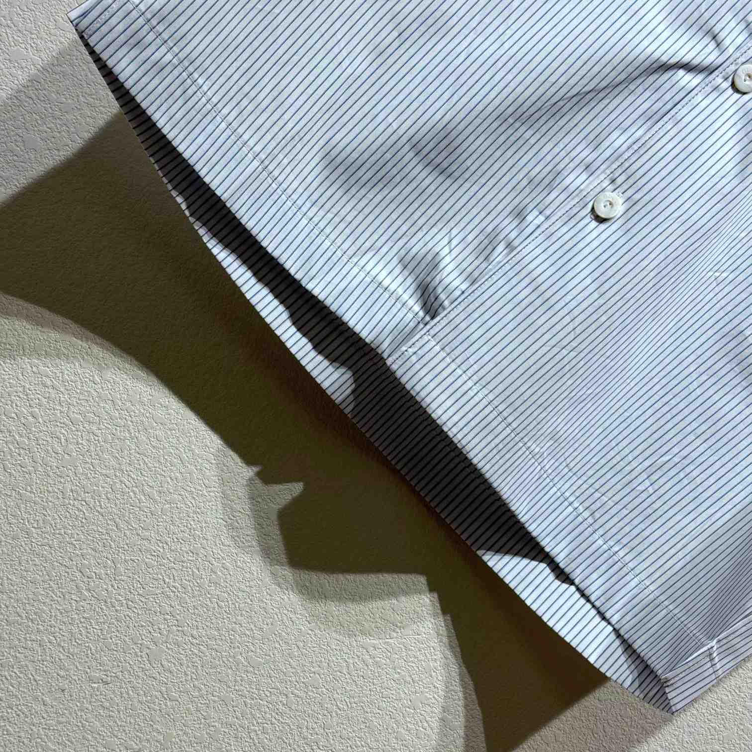 Gucci Embroidered Striped Cotton Shirt - PerfectKickZ