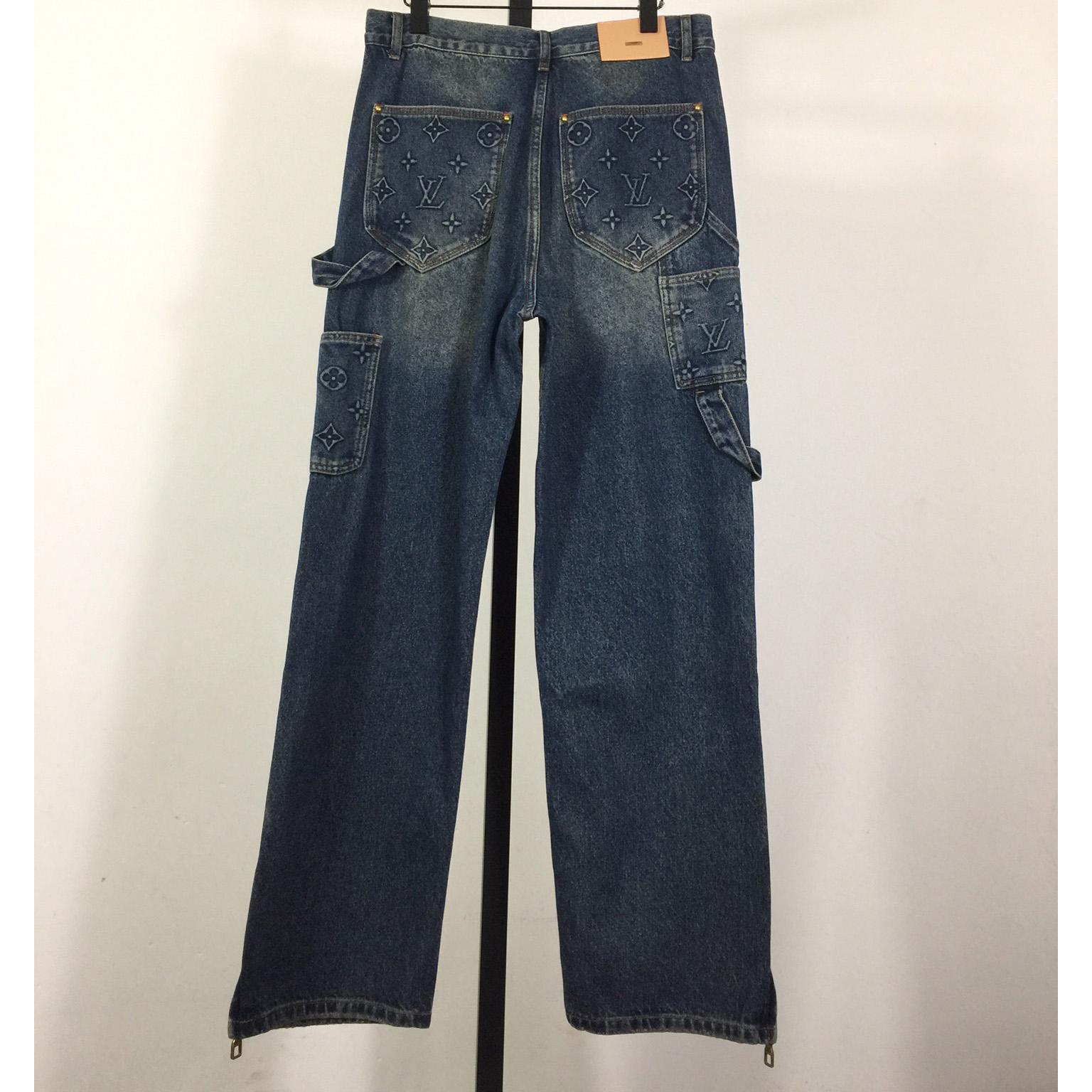 Louis Vuitton Monogram Carpenter Jeans - PerfectKickZ