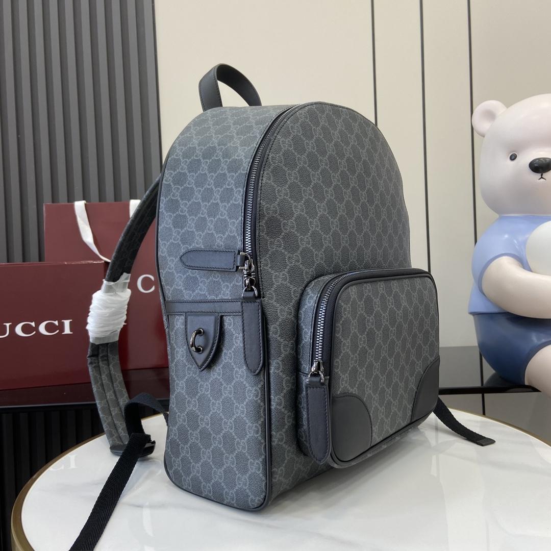 Gucci GG Emblem Medium Backpack  - 