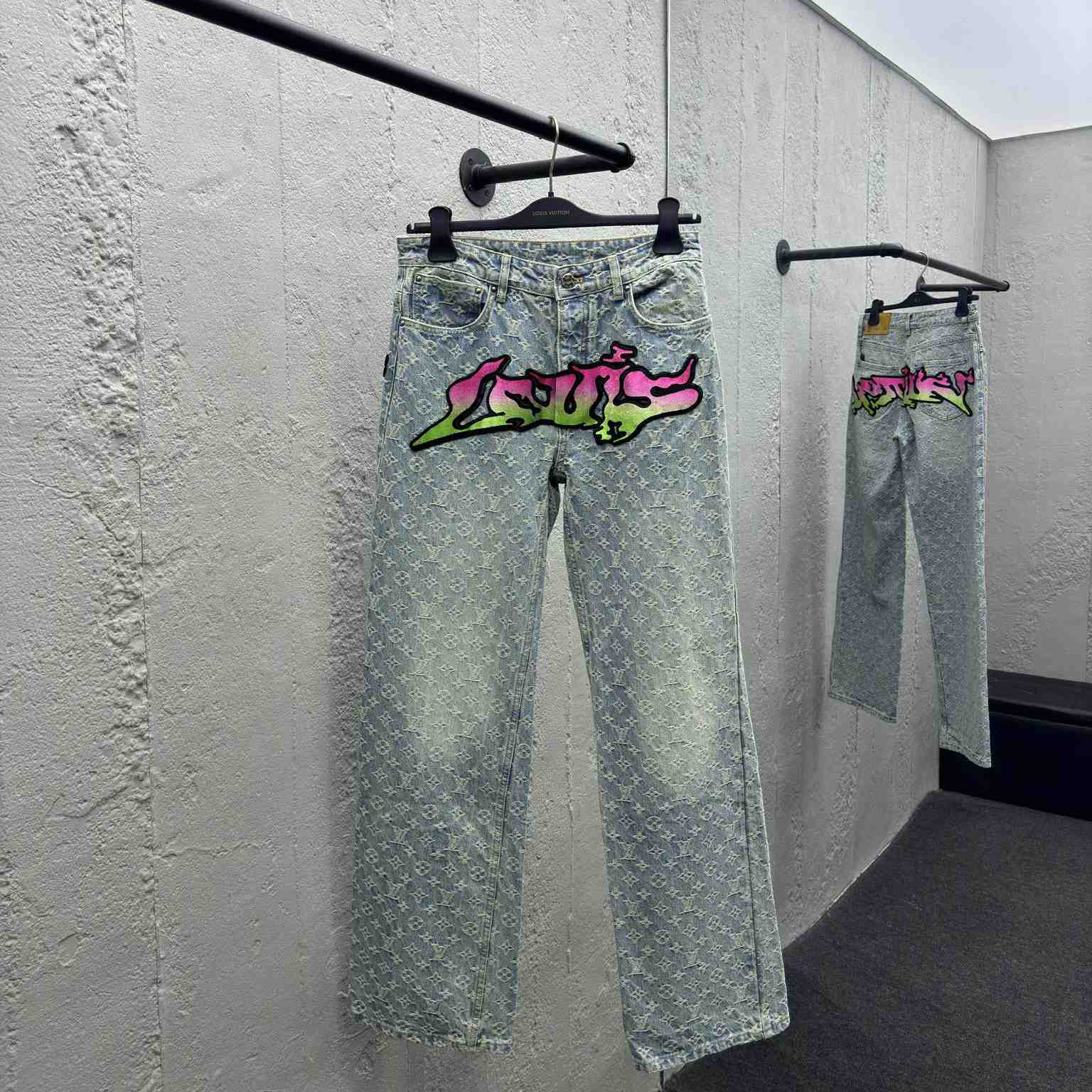 Louis Vuitton Baggy Denim Pants - PerfectKickZ