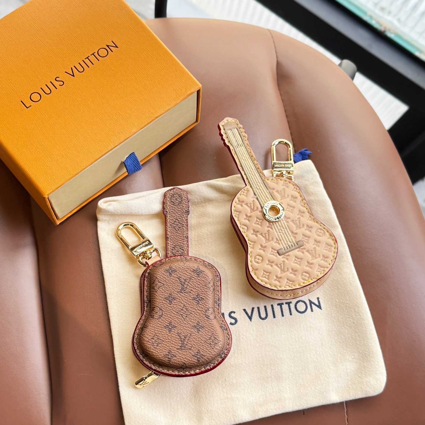 Louis Vuitton Guitar Pouch Bag Charm   M02032 - PerfectKickZ