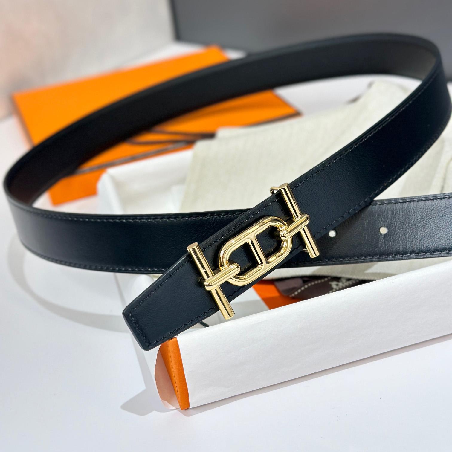 Hermes Ancre Buckle & Reversible Leather Strap 32mm - PerfectKickZ