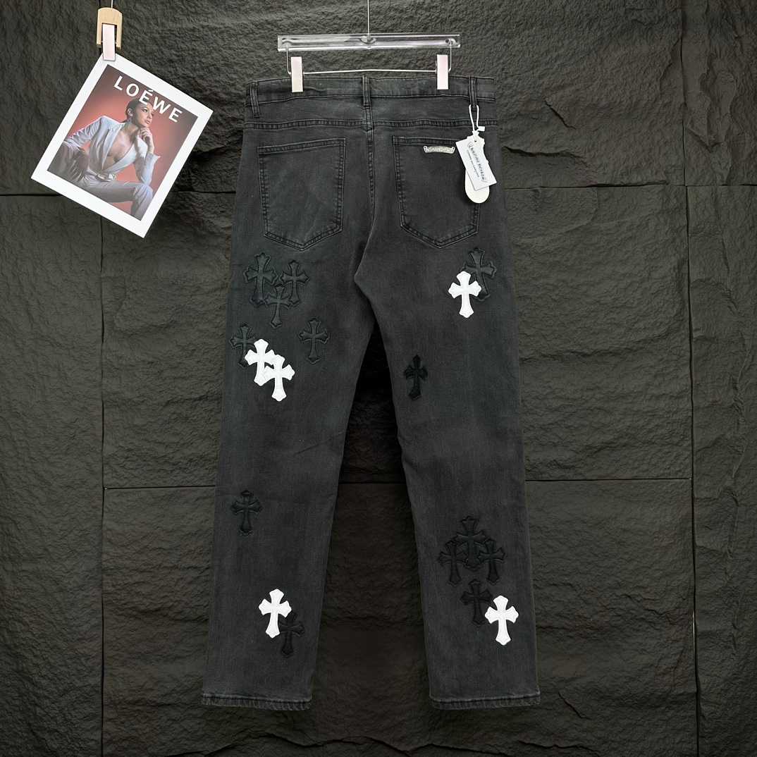Chrome Hearts Straight Leg Jeans - PerfectKickZ