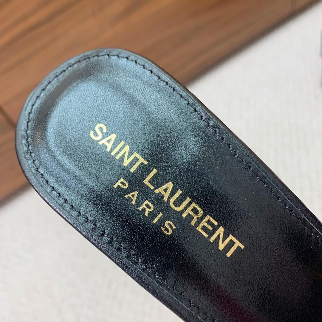 Saint Laurent Babylone Mules In Smooth Leather  - 