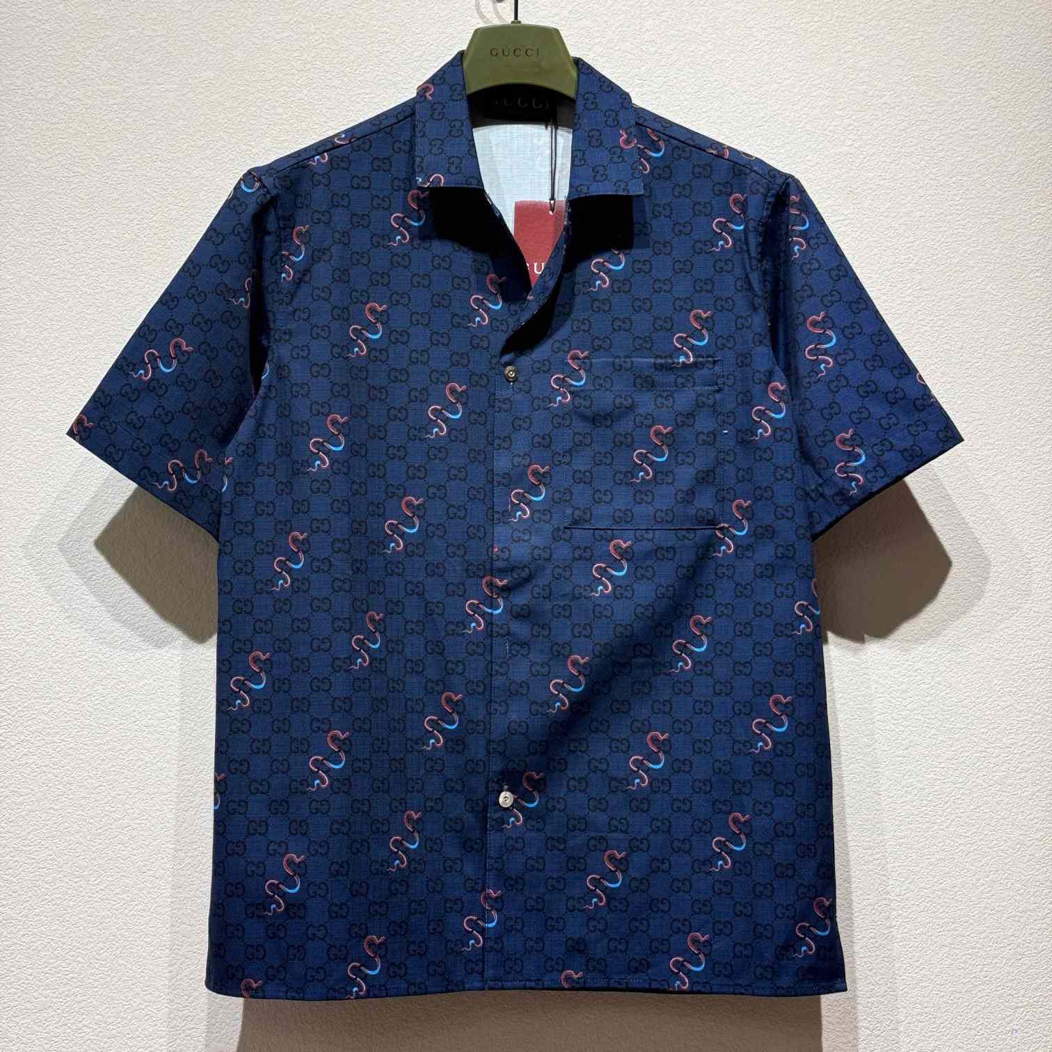 Gucci Printed Cotton Ripstop Shirt - PerfectKickZ