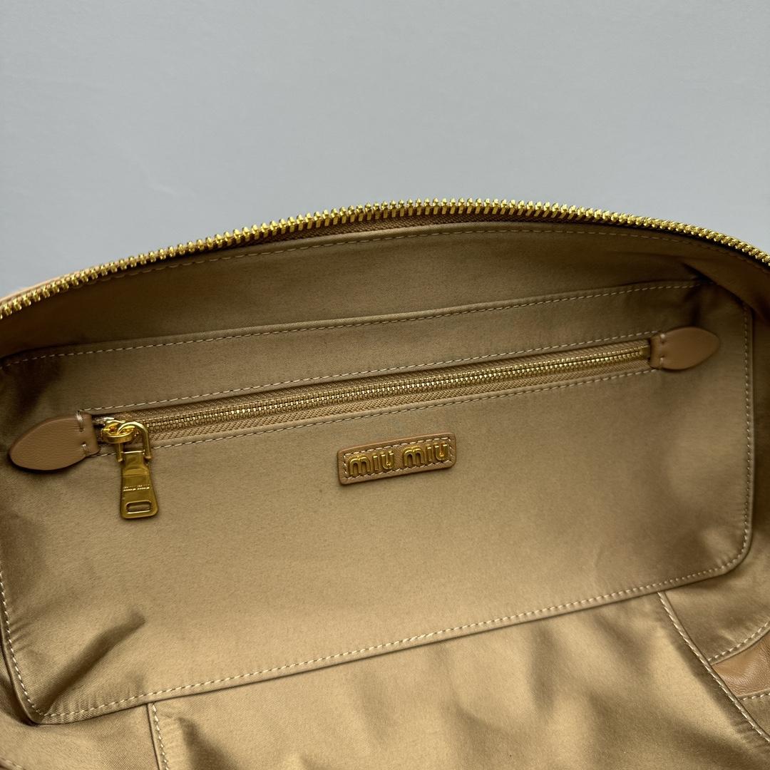 Miu Miu Arcadie Matelassé Nappa Leather Bag   27-12-9cm - PerfectKickZ