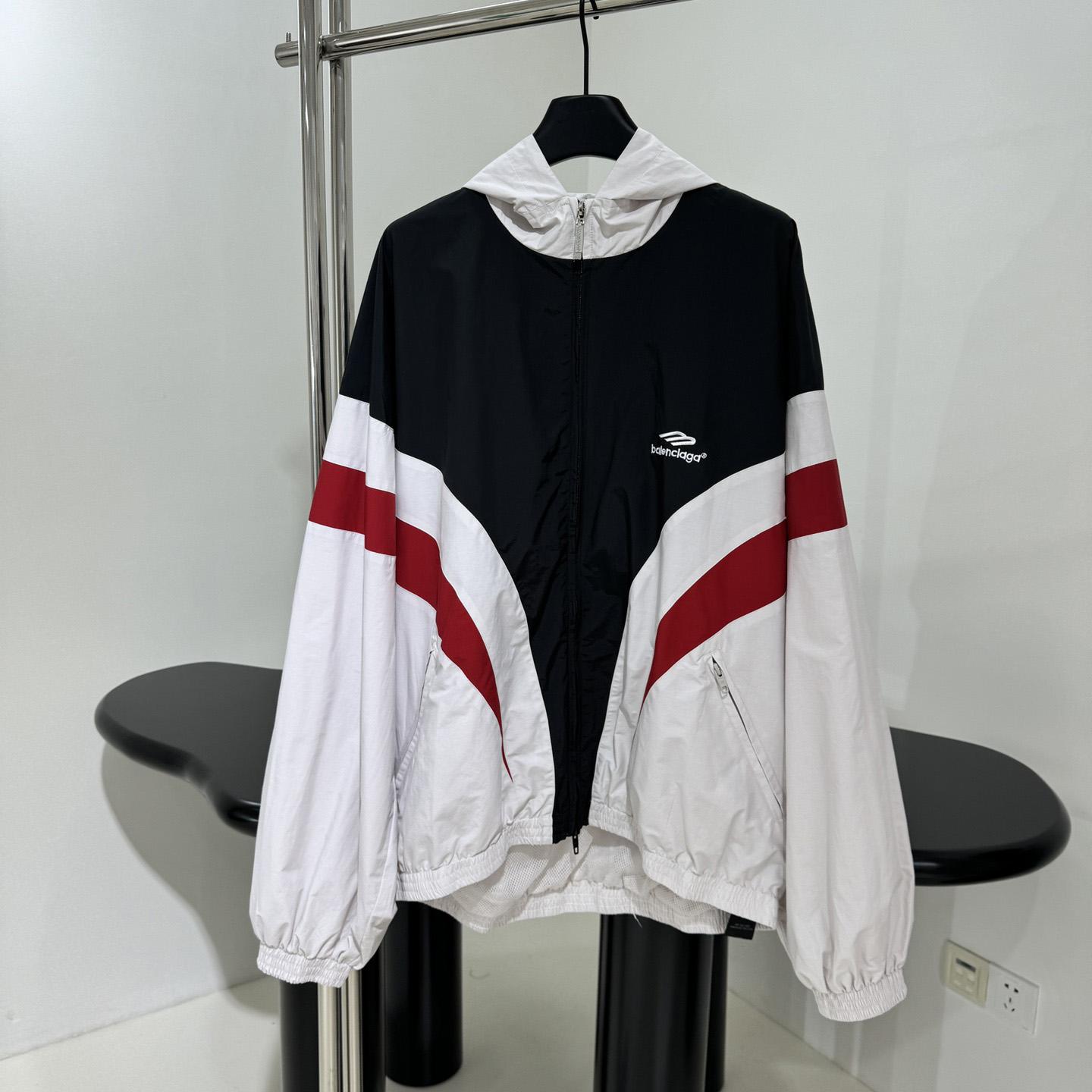 Balenciaga 3B Sports Icon Pull-Over Tracksuit Jacket - PerfectKickZ