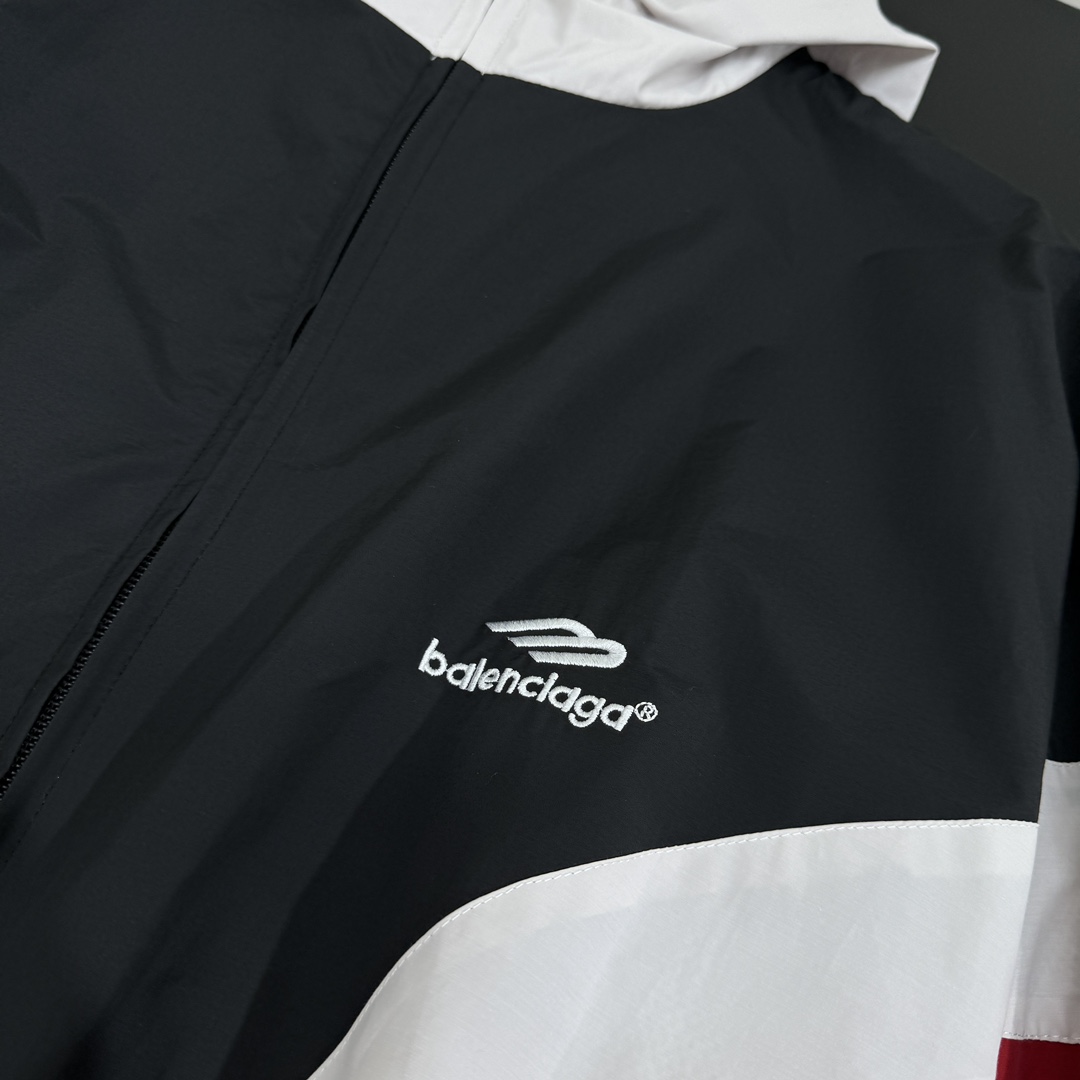 Balenciaga 3B Sports Icon Pull-Over Tracksuit Jacket - PerfectKickZ