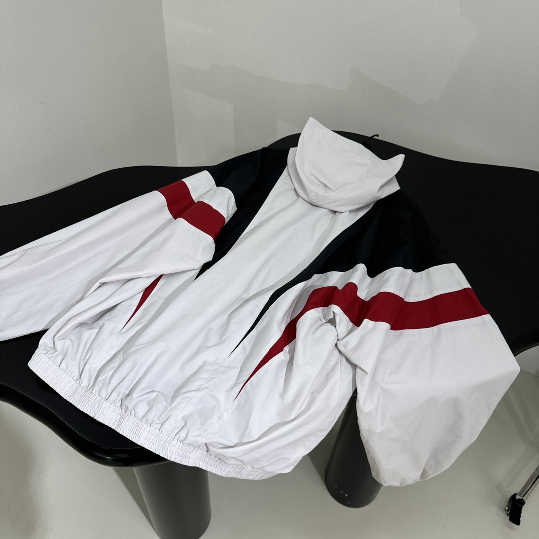 Balenciaga 3B Sports Icon Pull-Over Tracksuit Jacket - PerfectKickZ