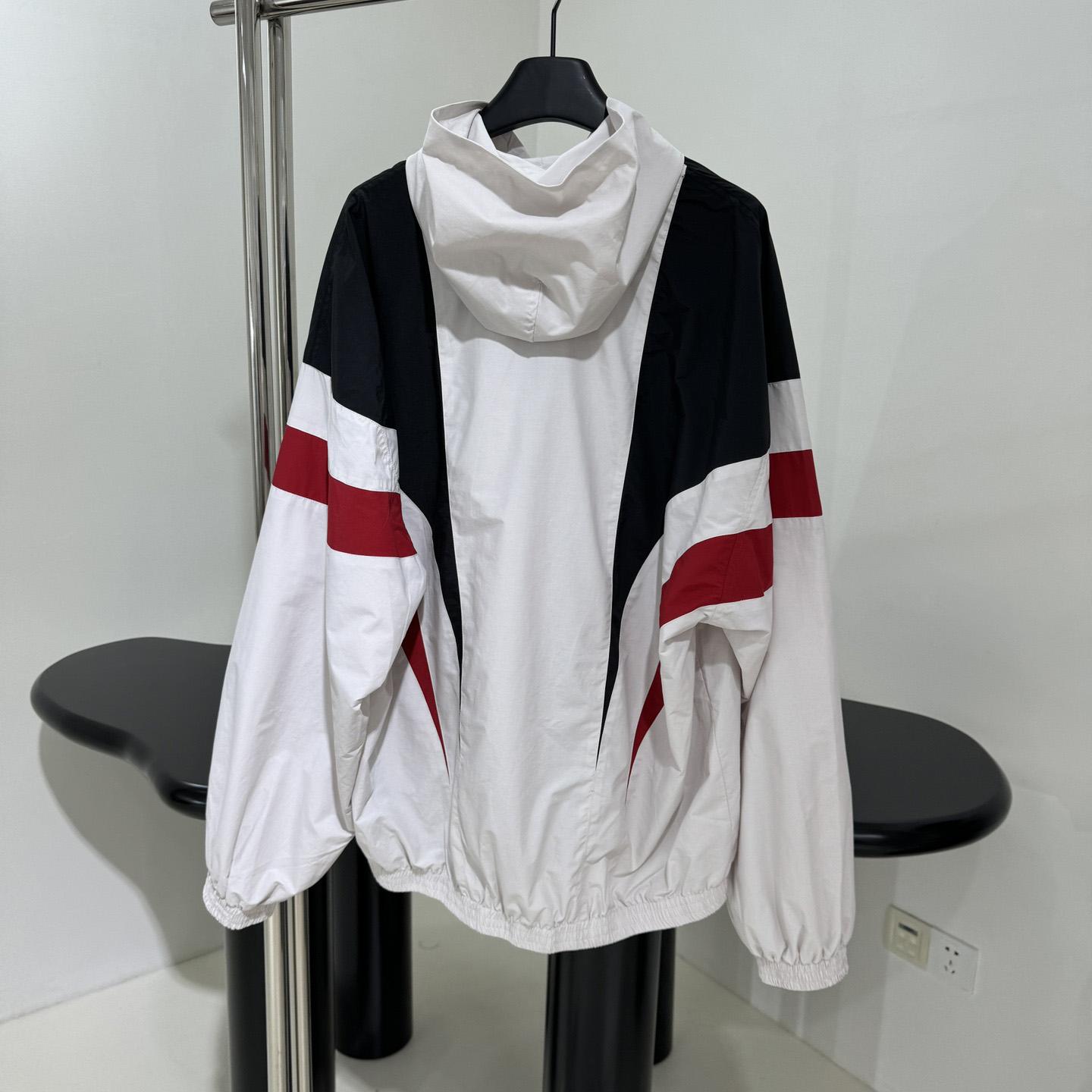 Balenciaga 3B Sports Icon Pull-Over Tracksuit Jacket - PerfectKickZ