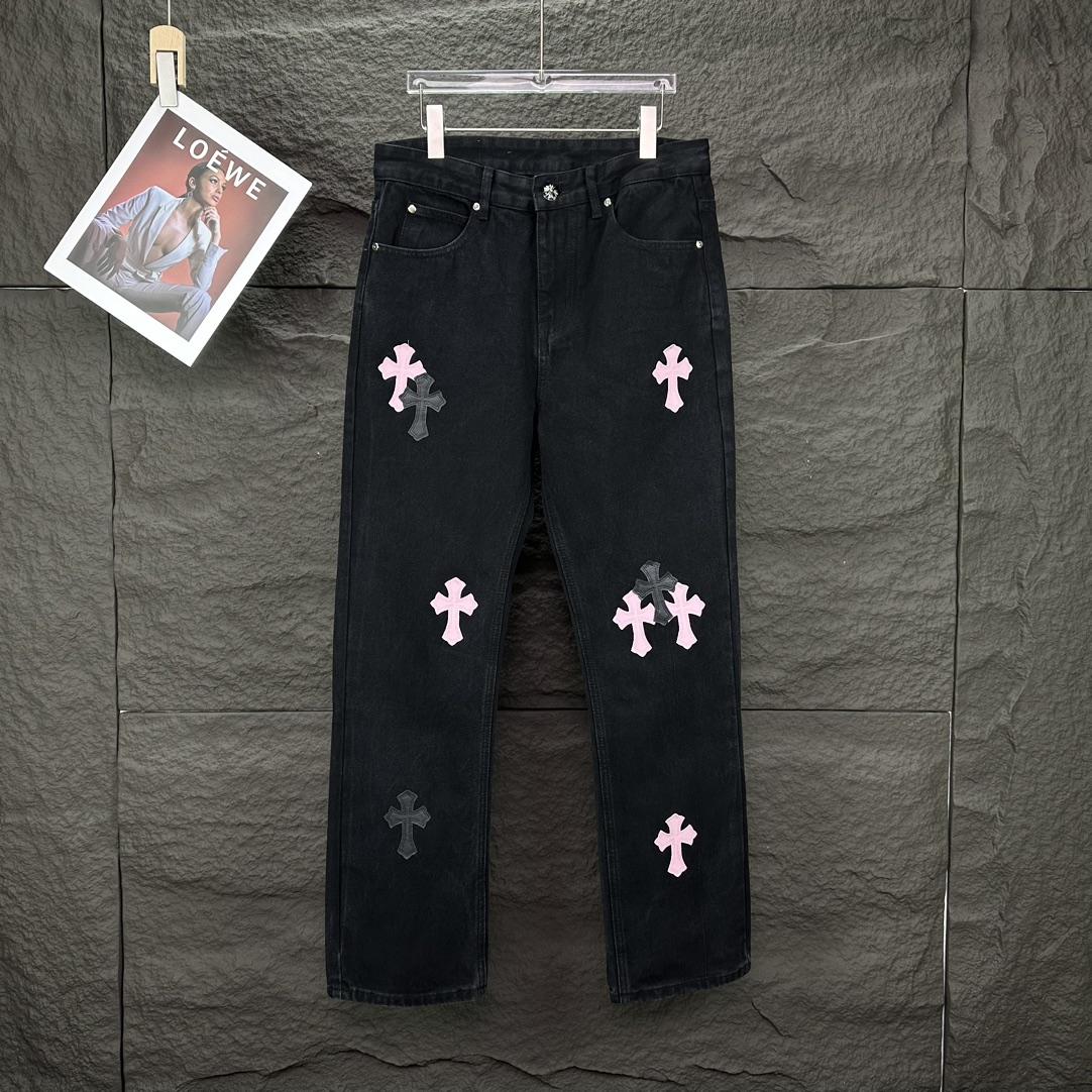 Chrome Hearts Straight Leg Jeans - PerfectKickZ