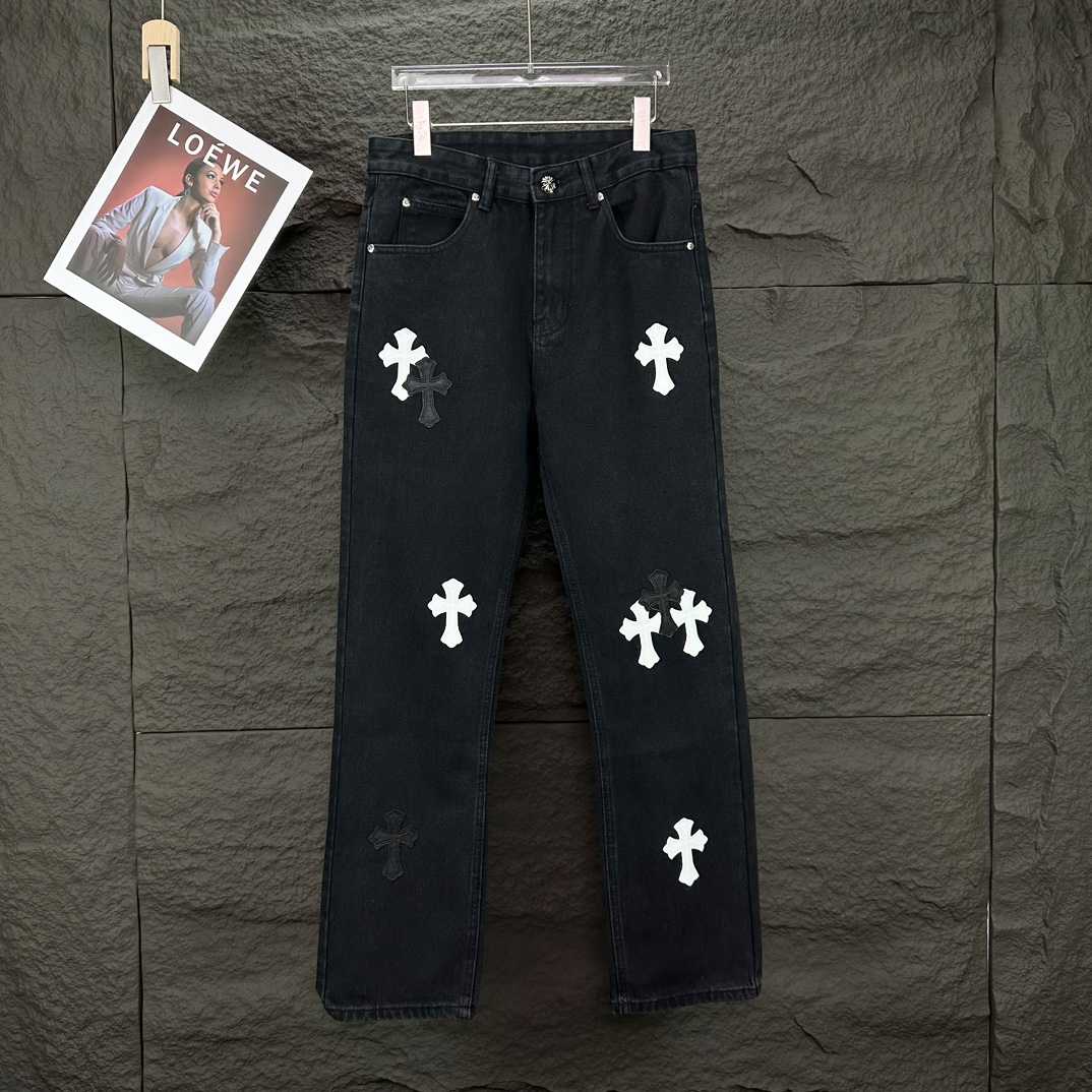 Chrome Hearts Straight Leg Jeans - PerfectKickZ