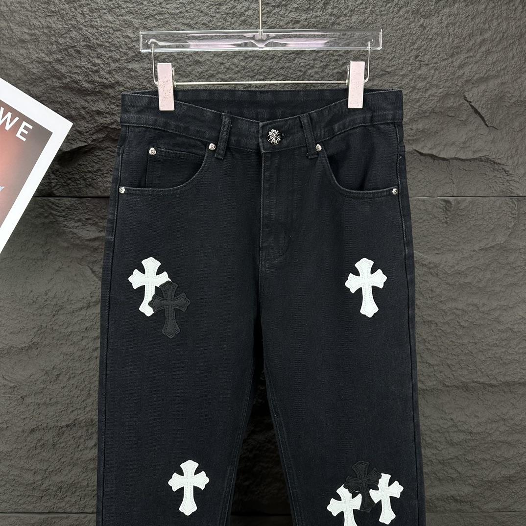 Chrome Hearts Straight Leg Jeans - PerfectKickZ