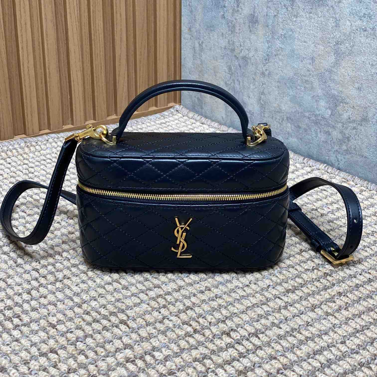 Saint Laurent Gaby Vanity Bag In Lambskin - PerfectKickZ