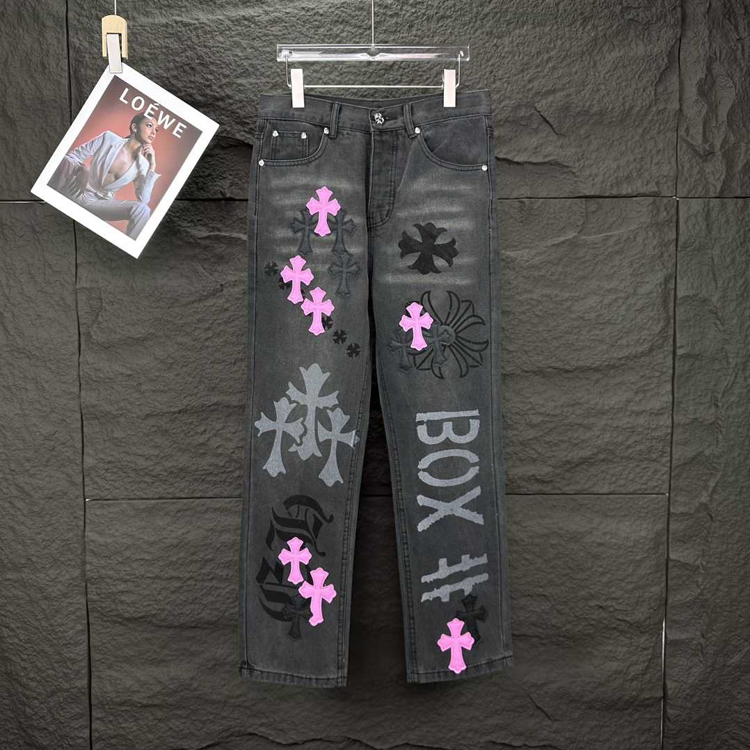 Chrome Hearts Straight Leg Jeans - PerfectKickZ