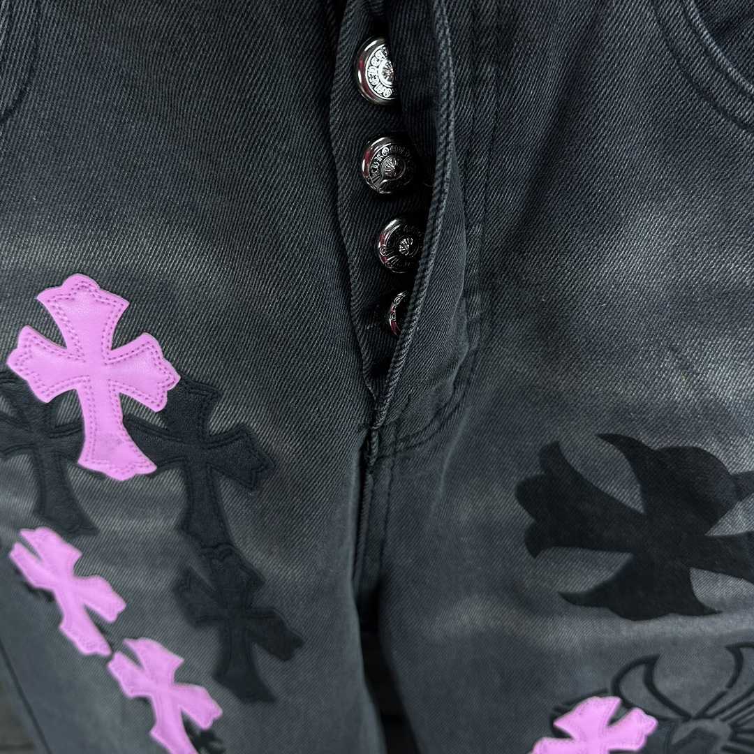 Chrome Hearts Straight Leg Jeans - PerfectKickZ