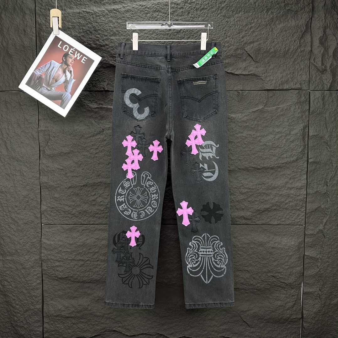 Chrome Hearts Straight Leg Jeans - PerfectKickZ