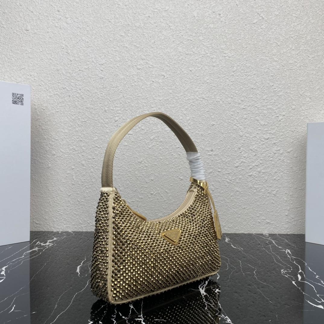 Prada Crystal Re-Edition 2000 Mini-bag  (23-13-5cm) - PerfectKickZ