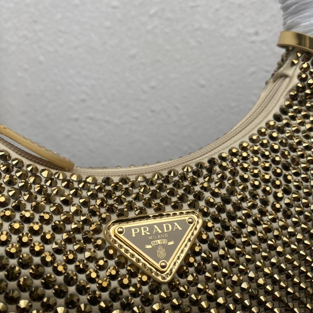 Prada Crystal Re-Edition 2000 Mini-bag  (23-13-5cm) - 