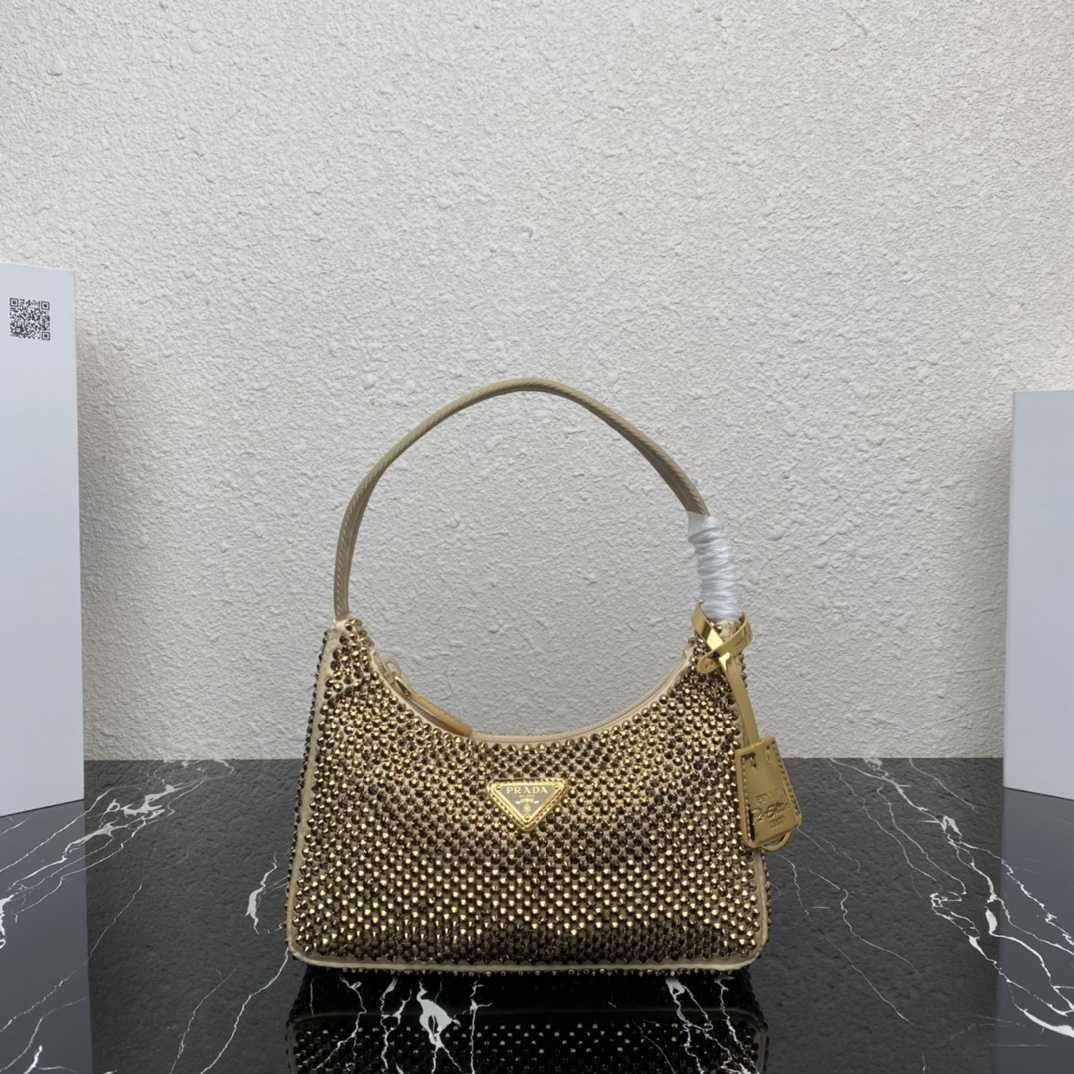 Prada Crystal Re-Edition 2000 Mini-bag  (23-13-5cm) - PerfectKickZ