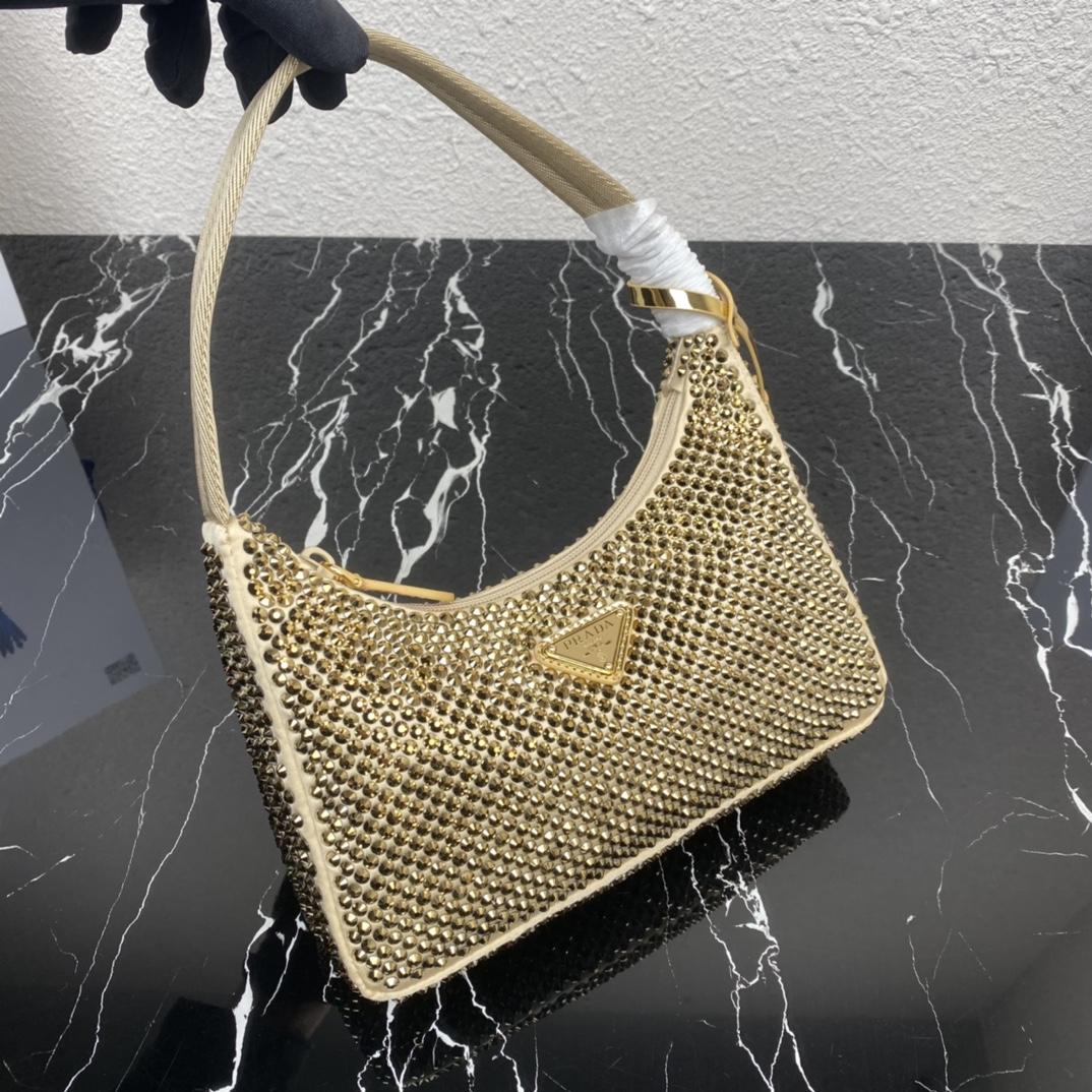 Prada Crystal Re-Edition 2000 Mini-bag  (23-13-5cm) - 