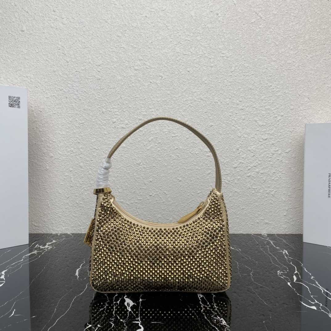 Prada Crystal Re-Edition 2000 Mini-bag  (23-13-5cm) - 