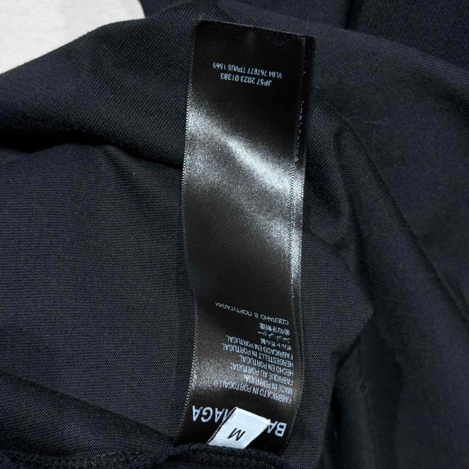 Balenciaga Michelle Boxy T-Shirt In faded Washed Black Dry Jersey - PerfectKickZ