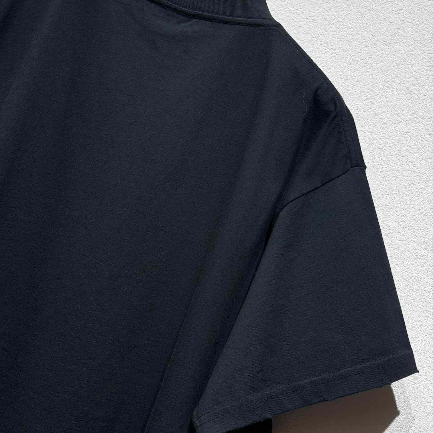 Balenciaga Michelle Boxy T-Shirt In faded Washed Black Dry Jersey - PerfectKickZ