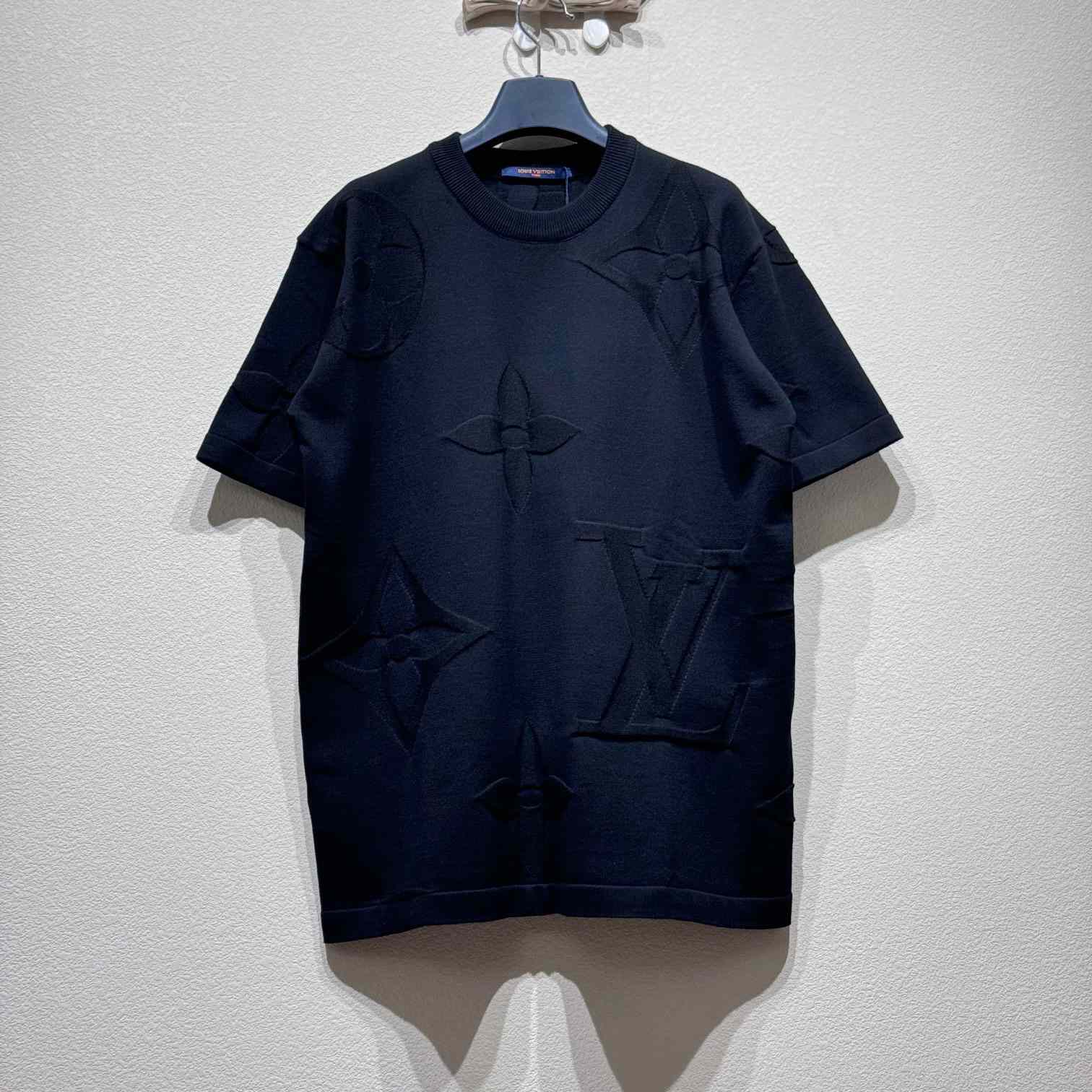 Louis Vuitton Monogram Short-Sleeved Cotton Crewneck    - PerfectKickZ