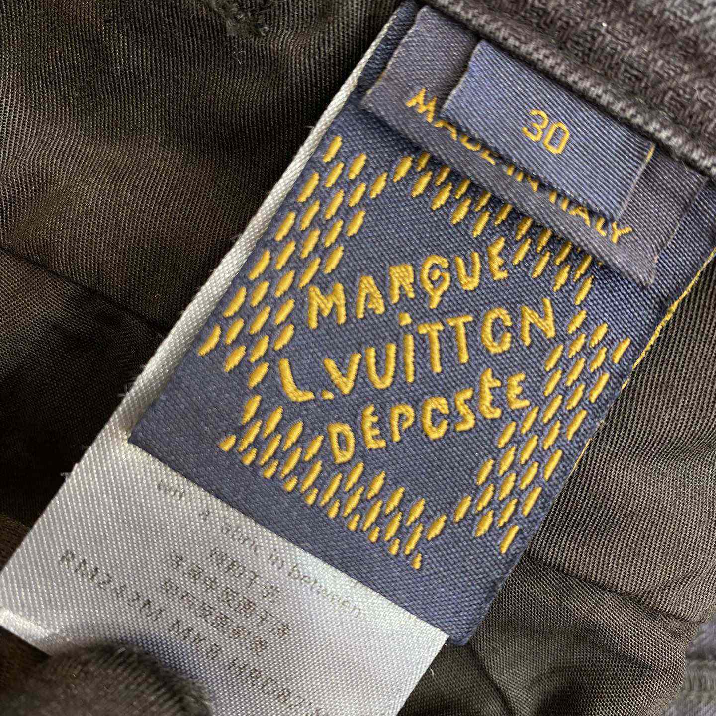 Louis Vuitton Brown Wash Effect Straight Leg Pants - PerfectKickZ