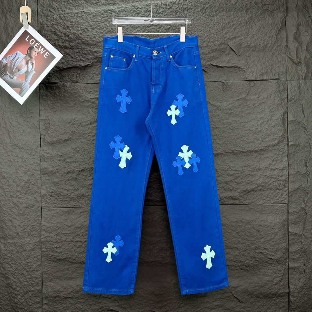 Chrome Hearts Straight Leg Jeans - PerfectKickZ